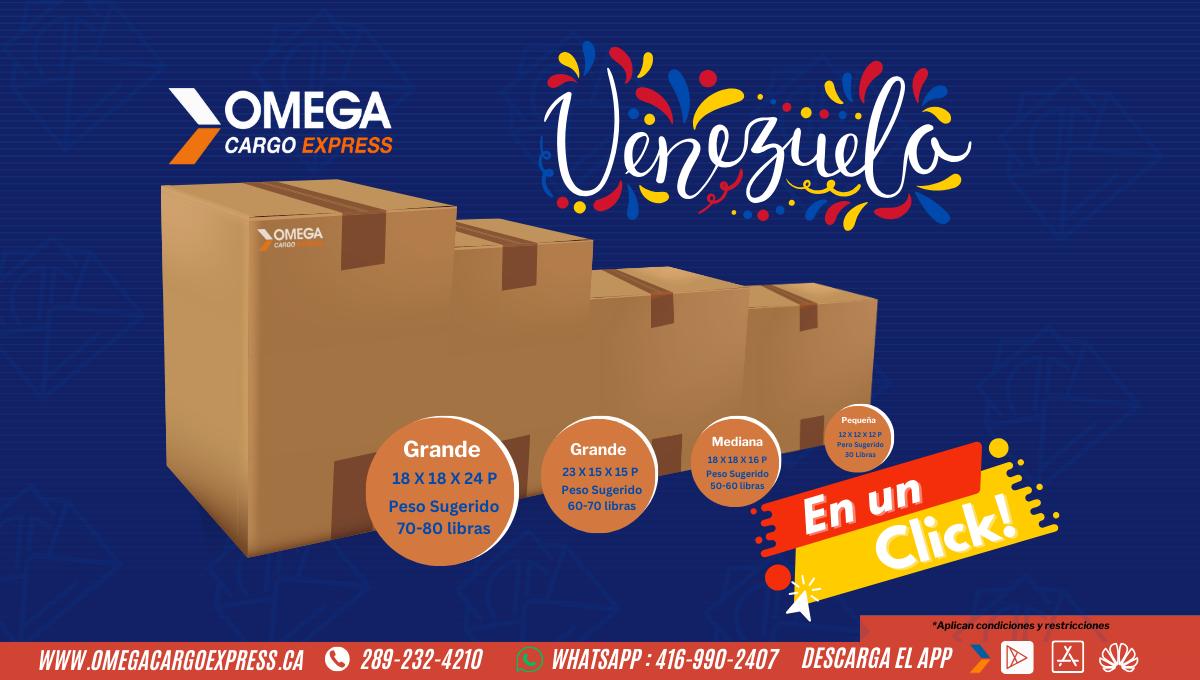 Envíos Marítimos de cajas a Venezuela