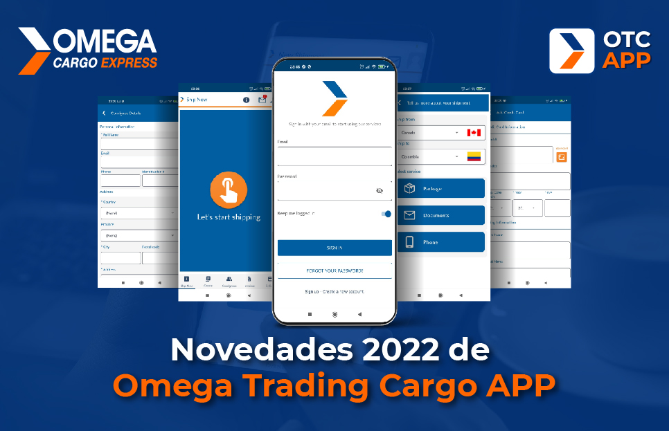 Novedades de Omega Trading Cargo APP