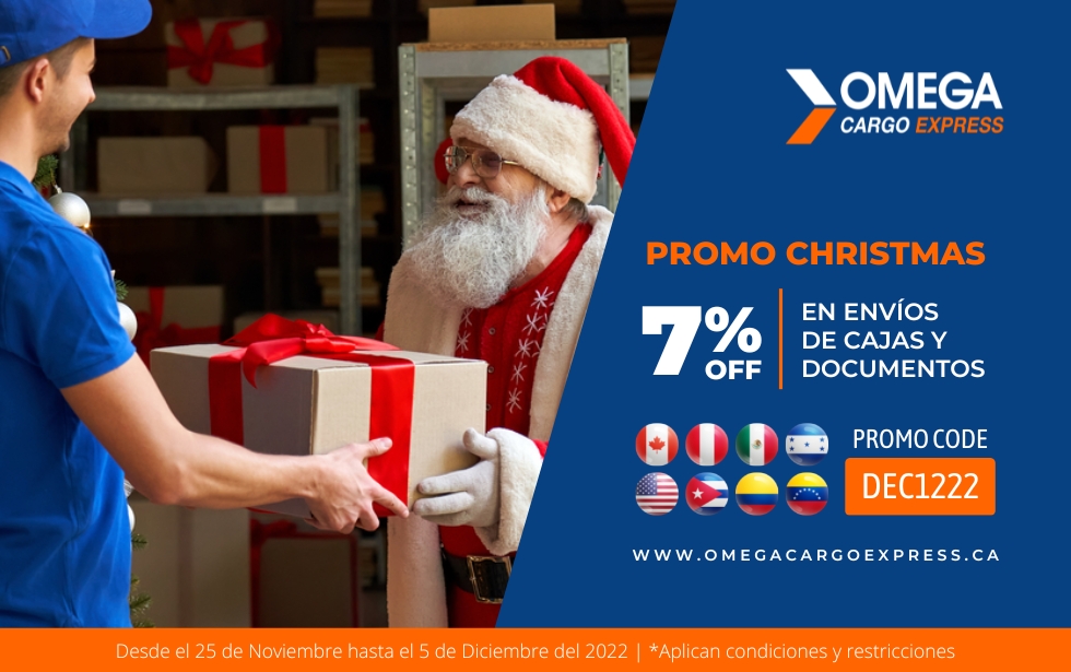 Promo Christmas - 7% de descuento en envíos de cajas y documentos