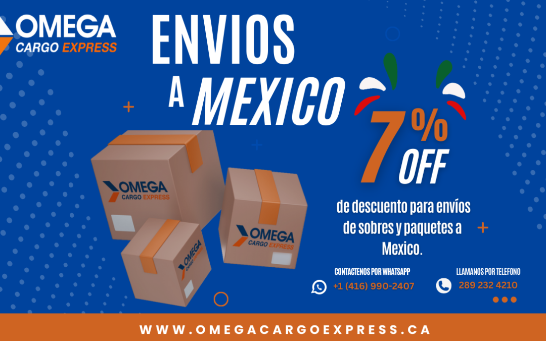 Promoción a Mexico de sobres y paquetes